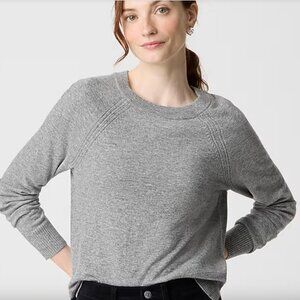 NEW NWT J. Crew Factory Wool-blend boyfriend sweater Color: Hthr Graphite
